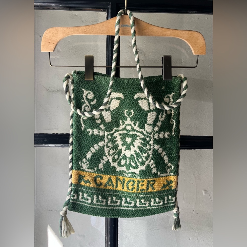 Vintage “Cancer” Zodiac Sign Woven Bag